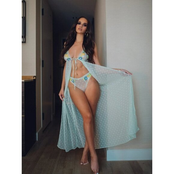 Savage X Fenty Free Spirit Floral Embroidered Night Slip Women's 2X Plus - Picture 1 of 13